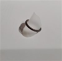 Ring Golay Man in White Gold Diamante Black AET011080N-23 - AET011080N-23